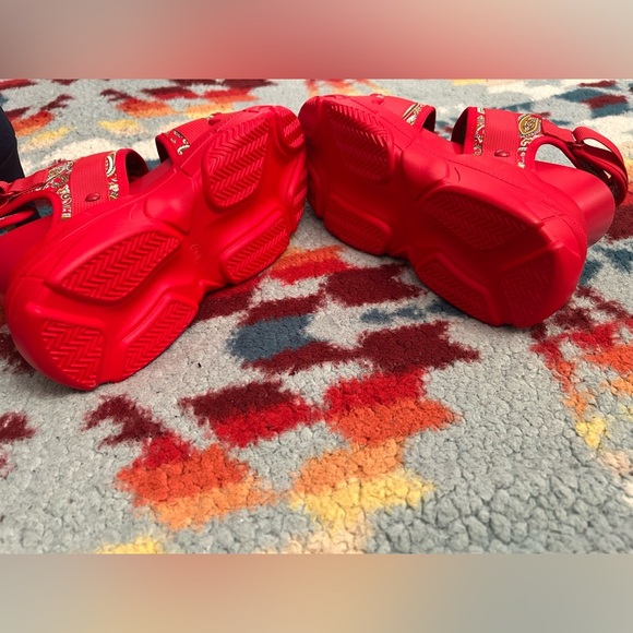 Anthony Wang platform sandals red color women’s size 8 - Picture 6 of 8